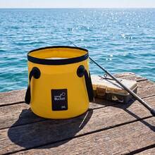 20L Collapsible Water Bucket With Carry Handle, Portable Folding Camping Bucket For Fishing, Car Washing, Hiking, Picnic And Emergency Water Storage - Multicolor - View 13