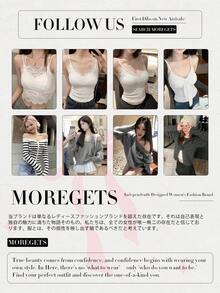 女款極簡性感風蕾絲V領細肩帶上衣，春夏款，側乳包覆加墊杯，鏤空設計，內層打底休閒上衣 - 灰色 - 查看 5