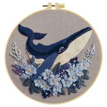 1PC 15*15cm/5.9*5.9in 20*20cm/7.9*7.9in,Plants, Insects, Animals Embroidery Kit, DIY Handmade Embroidery Set For Adult Beginners, Home Gift, Women's Sewing Gift, Including User Manual, Printed Pattern Fabric, Embroidery Frame, Needle And Thread. - Plants, Insects - View 16
