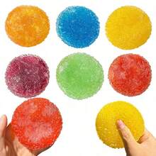 somoving 1pc Squishy New Style Large Bayberry Squeeze Toy, Sand Sound Handmade Ball, Can Relieve Anxiety - ADHD - Autism Fidget Toy - Stress Relief Venting Toy - Birthday - Party - Easter - Christmas - Valentine's Day - Halloween - Best Gift - Multicolor - View 5