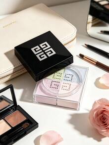 Givenchy Prisme Libre Loose Powder #1 Mousseline Pastel 12g, 4‑Color Harmonizing Setting Loose Powder, Oil‑Control Long‑Lasting Matte Finish Face Powder Beauty Cosmetics P000446 - 01 Natural - View 4