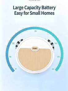 Mini Robot Vacuum Cleaner Automatic Dust Collection, Slim Design, And Efficient Cleaning Of Hard Floors USB Charging Compact Smart Sweeping Vacuum Cleaner For Removing Pet Hair, Dust, And Small Debris - Gold - View 8