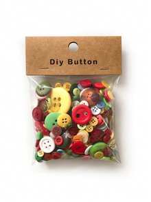 0.9-3.5CM Random Assorted Colorful Resin Buttons, DIY Handmade Decorative Buttons Clothing Material Accessories - Multicolor - View 12