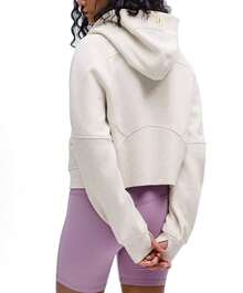 Lululemon Scuba Oversized Half-Zip Hoodie | Cotton-Blend Fleece Pullover, Boxy Short Fit With Kangaroo Pocket - 灰色白金拉鍊 - 查看 2