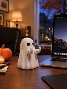 Halloween Ghost Figurine - Spooky Cute Ghost Statue, Suitable For Home, Desk, Party Decoration | Fun Ghost Halloween Indoor Decor - Multicolor - View 11