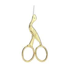Vintage Stork Embroidery Scissors, 3.5 Inch, Golden - Gold - View 6