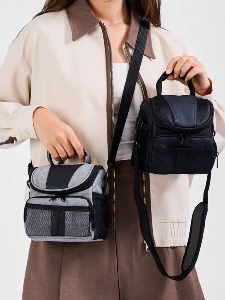 1pc D40 DSLR Camera Bag, Portable Lightweight Photography Bag, One Shoulder Crossbody Digital Camera Bag, Backpack Style Mini DSLR Camera Bag, Camera Bag, Crossbody One Shoulder Digital Camera Storage Bag, Perfect As An Easter Gift.