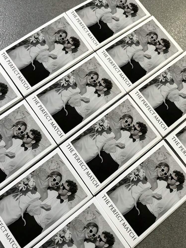Custom Matchbox, Personalized Wedding Party Matchbox (Matchbox Only, Matches Not Included). Customizable With Images, Logos And Text, Suitable For Weddings, Various Parties, Birthday Celebrations, Anniversary Souvenirs, Event Favors., Vintage - Multicolor - View 5