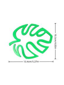 1/2/4pcs Monstera Shaped Plant Support Stakes, Green Plant Fixing Shaping Bracket, Indoor Foliage Vine Anti-Collapse Flower Stand, Minimalist Gardening Support Accessories - Monstera - View 7