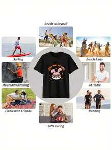 Camisetas de hombre - Negro - Ver 5