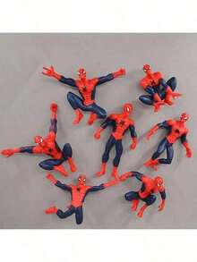7pcs/Set Dolls, Avengers Superheroes, Car Decorations, Creative Doll Decorations, Desktop Car Decorations, Suitable For Birthday Gifts New Year's Gift, Valentine's Day Gift, Easter Gift.(Stochastic Style) - A - View 3