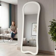 A Light Luxury High-End French Ins Style Full-Length Mirror, Special-Shaped Dressing Mirror, Bedroom Medieval Style Fitting Mirror - E - View 7