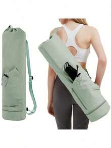 Bolsa para esterilla de yoga con correa, bolsillo para botella de agua y bolsillo húmedo, bolsa de almacenamiento multifuncional - Multicolor - Ver 8