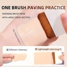 Ultra-Thin Foundation Brush Set Featuring Two Brushes And A Storage Case With A Built-In Mirror. Suitable For Liquid Foundation And Concealer, These Travel-Friendly Tools Help Create A Long-Lasting Finish-An Ideal Essential For Travel And Parties. - Multicolor - View 10