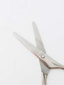 2/1pc Silver Sharp Stainless Steel Pointed Eyebrow Scissors, Suitable For Facial Hair, Eyebrows, Nose Hair, Beard Trimming, Portable Mini Beauty Tool, Suitable For Travel, Bedroom, Vanity, Gift For Friends - Multicolor - View 4