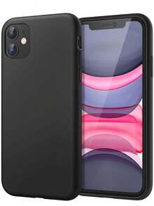 Liquid Silicone Case Compatible With IPhone 18 Pro Max 17 16 15 14 13 12 11 Pro Max 16 15 Plus 13 Mini 12 Mini XR XS Max Air Se2 Se3 8 7 6 6s Plus, Black | [Drop Protection] [Scratch Resistant,Shockproof ] [Silky And Soft Touch] - Black - View 1