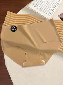 6件組無縫舒適內褲，純色無縫性感內褲 - 彩色 - 查看 6