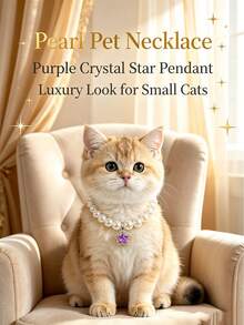 1pc Classic White Pet Necklace Cat Dog Accessory, Balloon Dog Pendant, Fashion Dog Collar, Wedding Dog Necklace, Any Color Combination, Essential For Travel - White - View 6