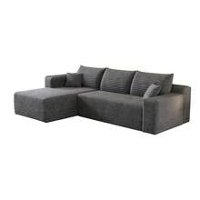 Sofa Grey Made Of Fabric For Living Room - 深灰色 3 人座 - 查看 11