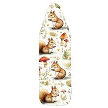 1pc Ironing Board Replaceable Cover , Autumn Mushroom Squirrel Print Polyester Household Ironing Table Cloth Ironing Board Cover - Multicolor - View 19