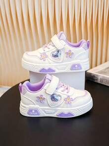 Boys Girls Fashion Casual Kids Sneakers Hook And Loop Spring Autumn New Style Boys Sports Shoes Student White Shoes Suitable For All Seasons - Black - View 1