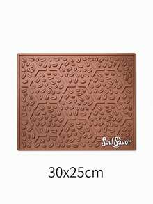 1pc Bar Drain Mat, Black Bar Mat, Coffee Bar Soft Rubber Heat-Insulating Mat, PVC Material, Non-Slip Cocktail Service Splash Guard Mat, Bartender Use, Coffee Bar Mat Accessory, Suitable For Home Kitchen - Mocha Brown - View 13