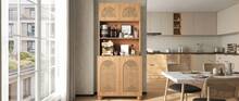 Sideboard Natural Made Of Wood For Living Room And Dining Room - 自然的 - 查看 7