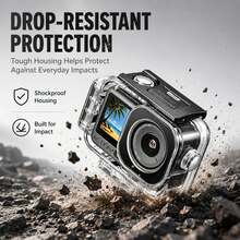 For Osmo Action 6 PULUZ Magnetic 60m Waterproof Housing Diving Case Magnetic Quick-Release Horizontal-Vertical Cover (Transparent) - View 6