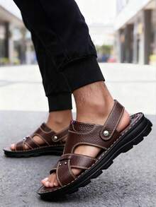 Men Sandals - Brown - View 4