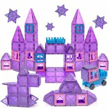 Magnetic Building Blocks 40/60/100pcs Magnetic Construction Blocks Set STEM Stacking Blocks Montessori Learning Toy Gift Suitable For Children 3 Years And Above Boys Girls Kindergarten Preschool Toy Mixed Colors - Multicolor - View 1