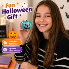 Maltose Squeeze Ghost Pumpkin Squishy Toy, Halloween Mysterious Theme Stress Relief Squeeze Finger Toy, Complete Holiday Party Gift Set, Soft Handheld Decompression Ornament, Suitable For Adults - Multicolor - View 6