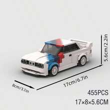 White/Red/Black MOC Supercar Racing Classic Building Block Car Model Toy Set, Educational Creative Toy For Children, DIY Car Model Kit For Adults, City Tech Champion Cup Series, Suitable As Birthday, Halloween, Christmas Gift For Boyfriend, Husband, Children, And For Collection And Home Decoration - Model - View 16