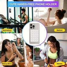4pcs Silicone Phone Holder, Double-Sided Suction Cup Phone Holder, Silicone Suction Cup, Non-Slip Phone Holder, Suitable For All Phone Models, Transparent, Suitable For IPhone And Android Phones, Birthday Gift, Suitable For Family And Friends Phone Holder, Phone Accessories - Clear - View 7