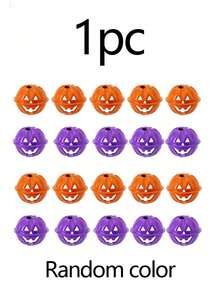 6pcs/1pc Colorful Halloween Pumpkin Decorative Bells, Suitable For Halloween Party Home Decor, Horror Theme Party Decoration, Halloween Trick Or Treat Prizes, Haunted House Decoration, Vintage Style Party Favors - One Size Fits All - View 13