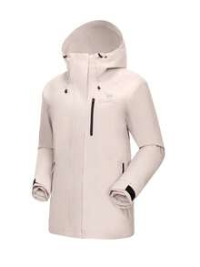 CAMEL CROWN Down Jacket Windproof Jacket Unisex 3-In-1 Winter Fleece Lining Thickened Outerwear Hiking Jacket - Oak Ash - View 3