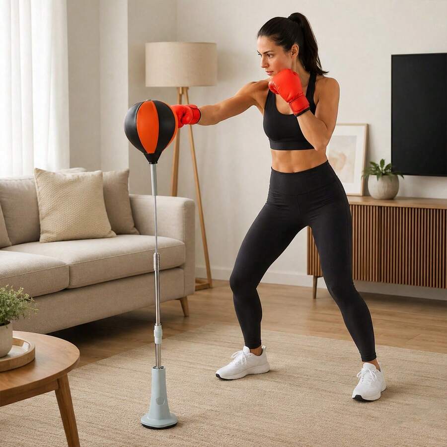 Multifunctional Boxing Speed Training Gear, Adjustable Workout Tool To Improve Hand-Eye Coordination, Perfect For Home Gym Training And Skill Improvement - Red - View 1