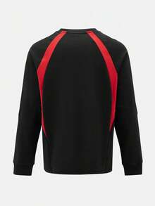 Adidas Unisex U 3S KT LS Long Sleeve Knit Collarless T-Shirt TKZ2930 - Black - View 2