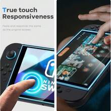 XINHONGYU Switch 2 Console Screen Protector, 7.9 Inch, Switch 2 Tempered Glass Screen Protector, High Definition Transparent, Anti-Scratch, Easy Installation No Bubbles - View 7