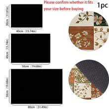 (Hot !!) 1pc 2D Printed Flat Stove Protector Mat, Rubber Anti-Slip Heat-Resistant Stove Cover Pad, Suitable For Induction Cooktop, Glass Stove, Multi-Function Scratch-Resistant Mat, Best Choice For Oven, Washing Machine, Dryer, Kitchen Decor - Multicolor - View 6
