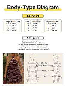 Plus Size Women's Halter A-Line Polka Dot Print Loose Short Dress, Suitable For Daily Wear And Vacation Party Summer Elegant - Multicolor - View 9