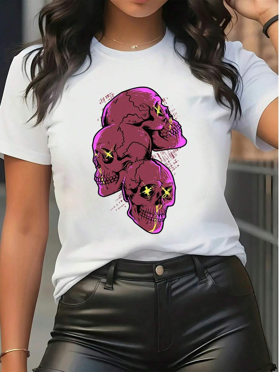 Women T-Shirts - 白色 - 查看 1