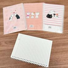 Caderno Gatinhos Cute A5 – Have a Nice Day, Espiral - Quadrado - Visão 6