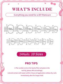 Sanrio Hello Kitty 24pcs Y2K Short Oval 3d Matte Blue French Press On Nails With Hello Kitty, Heart And Bow Pattern Design,Perfect Fit Acrylic False Nails Set, Including 1 Jelly Gule And 1 Nail File, Hello Kitty Nails For Girls Daily Party Use - Multicolor - View 5