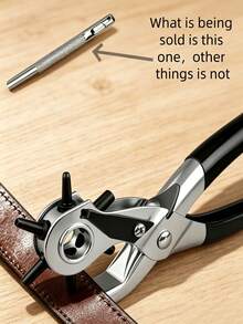 1/8/20pcs Professional Watch Band Hole Puncher, Round Leather Punch Set, Hollow Punch Tool, Durable Steel Manual Tool, DIY Life Assistant, Sturdy And Durable, Suitable For Belts, Watch Bands, Leather Crafts And DIY Sewing Projects - A - View 4