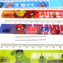 DOBBLE A Set Of 4 Marvel Spider-Man Cute Cartoon Pattern Rulers: 15cm / 5.91-Inch Acrylic Rulers, With Various Designs, Perfect For School, Office, Drawing, Maths, Stationery, Small Gifts, And Use In The New Semester - A - View 5
