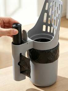All‑In‑One Cat Litter Scoop With Waste Bag Holder, Portable Integrated Cat Poop Sifter, Easy Cleaning Pet Litter Scooper For Household Cat Litter Box - Multicolor - View 6