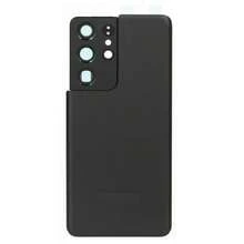 適用於 Galaxy S26Ultra/S25Ultra/S24Ultra/S23Ultra/S22Ultra/S21Ultra/S20Ultra/S20+/S20/Note20Ultra/Note10+/Note10/S10+/S10 的替換後玻璃背蓋，玻璃材質後殼後蓋，含拆卸工具，可用於更換或維修 - 黑色 - 查看 25
