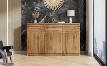 Sideboard With Storage Brown Wooden Multifunctional With 3 Drawers For Dining Room And Living Room - Brown - View 6