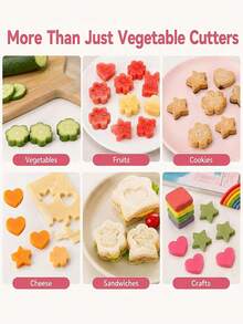 Creative Vegetable & Fruit Cutting Mold, Embossed Vegetable Shaping Tool - Pink - View 4