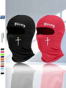 1 buah/2 buah Masker Balaclava, Masker Ski Pelindung Matahari Ringan dan Bernapas, Unisex, Cocok untuk Sepak Bola, Bersepeda, Musim Panas - MultiWarna - View 1